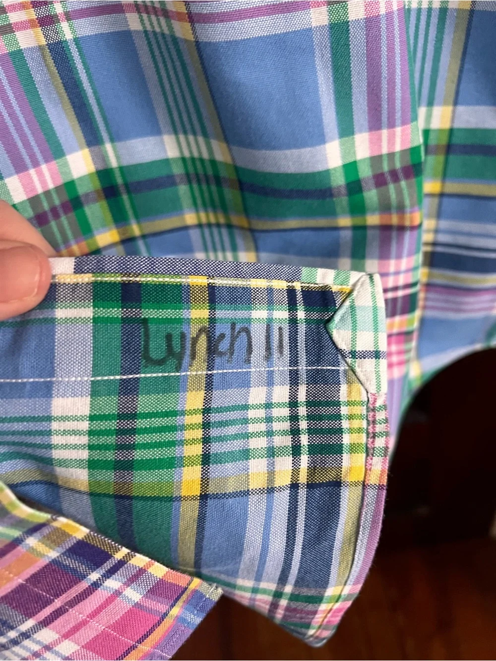 Polo Ralph Lauren Men’s Short Sleeve Button Down Pastel Plaid size 2XB